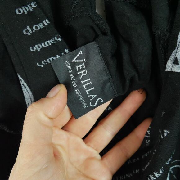 Verillas Shield Maiden Maxi Dress XL Black Renaissance Faire Cosplay Medieval - Picture 7 of 12